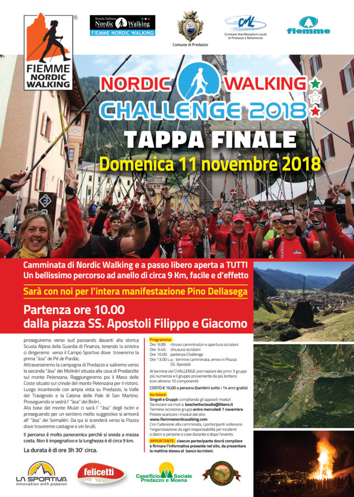 Nordic Walking Challenge 2018 Tappa Finale a Predazzo